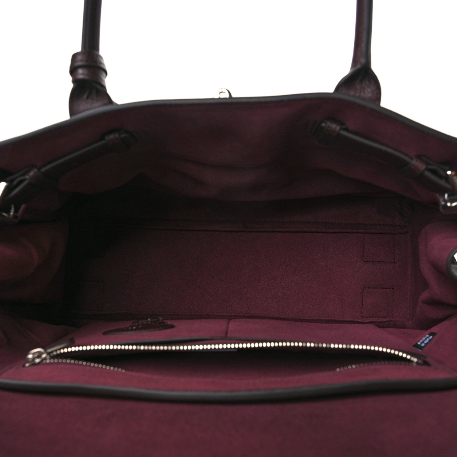 Mulberry Ruched Nylon Calfskin Bayswater Oxblood 4 of 9