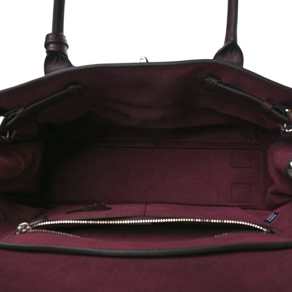 Mulberry Ruched Nylon Calfskin Bayswater Oxblood 4 of 9