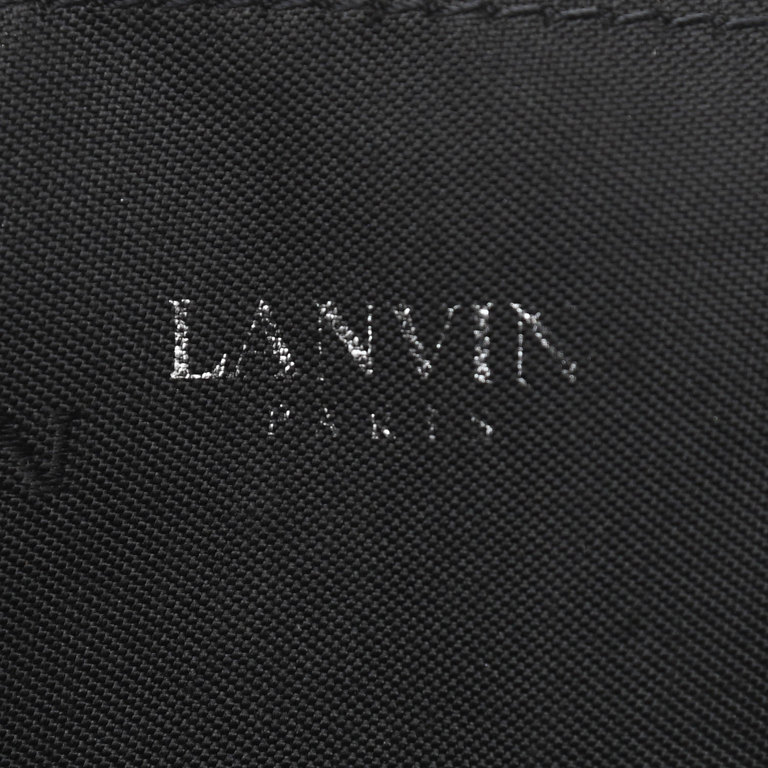 Lanvin Satin Pleated Clutch Black 5 of 10