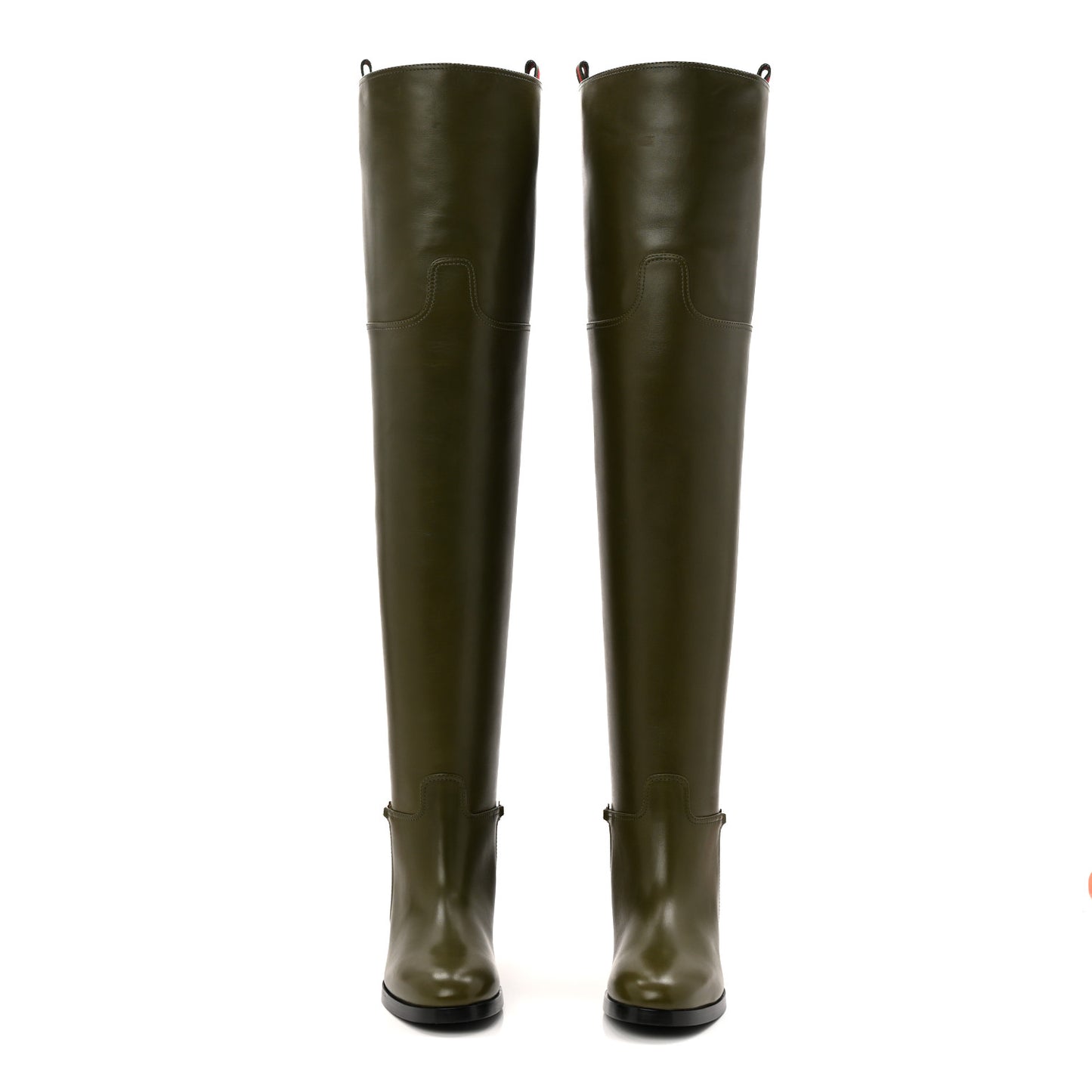 Marot Lux Slim Horsebit Over The Knee 38 Luscious Green