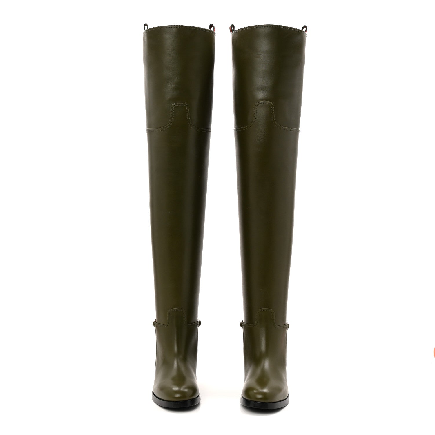 Gucci Marot Lux Slim Horsebit Over The Knee 38 Luscious Green 2 of 10