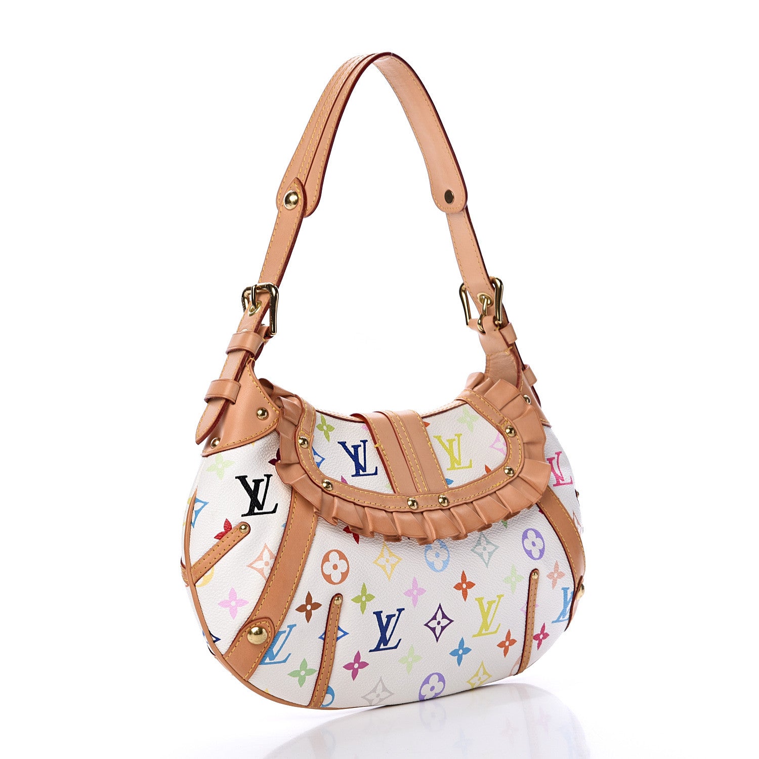Louis Vuitton Monogram Multicolor Leonor White 2 of 10