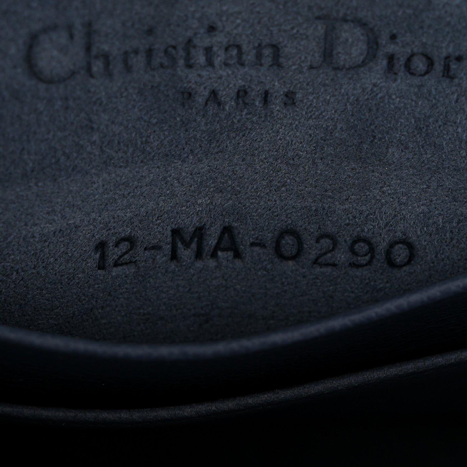 Christian Dior Goatskin Saddle Belt Clutch Denim Blue 7 of 10