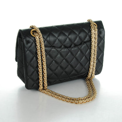 Chanel Aged Calfskin Quilted 2.55 Reissue 225 Flap Black 3 of 8