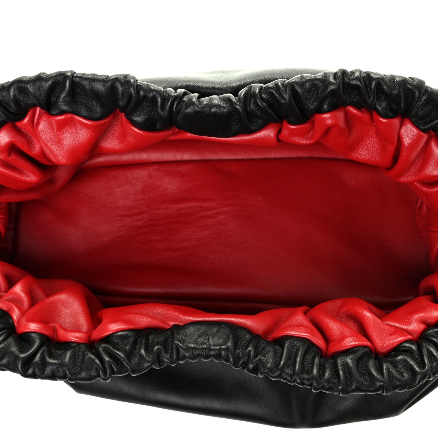 Mansur Gavriel Lambskin Cloud Clutch Black Flamma 5 of 10