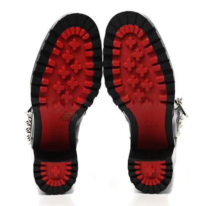 Christian Louboutin Calfskin Winter Spikes 70 Combat Boots 41 Black 5 of 8
