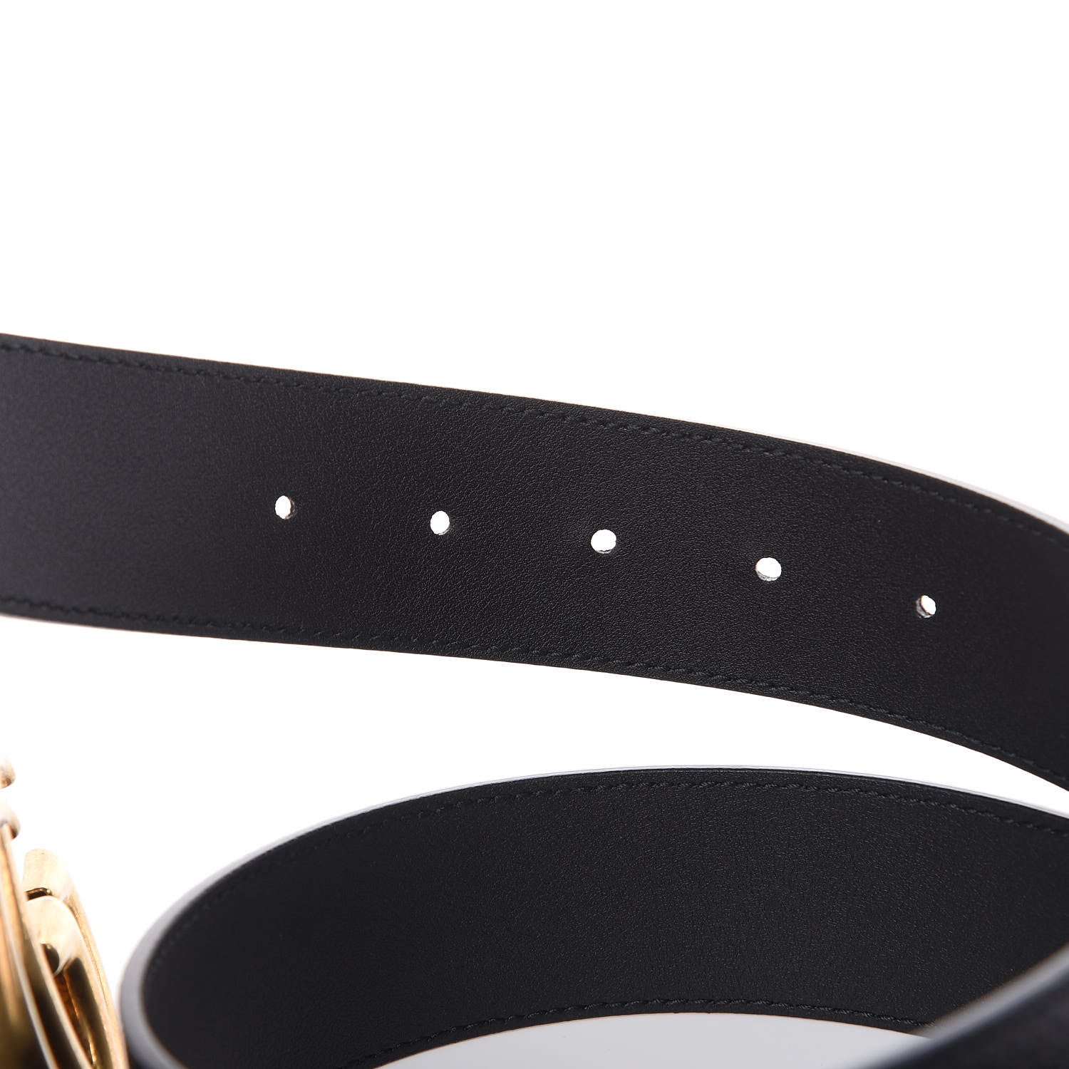Gucci Textured Calfskin Double G 40mm Belt 100 40 Black 4 of 6
