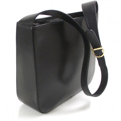 FASHIONPHILE SalavatoreFerragamoLeatherShoulderBagBlack 3 of 11