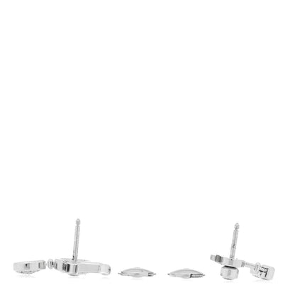 Chanel 18K White Gold Diamond No 5 Transformable Earrings 3 of 5