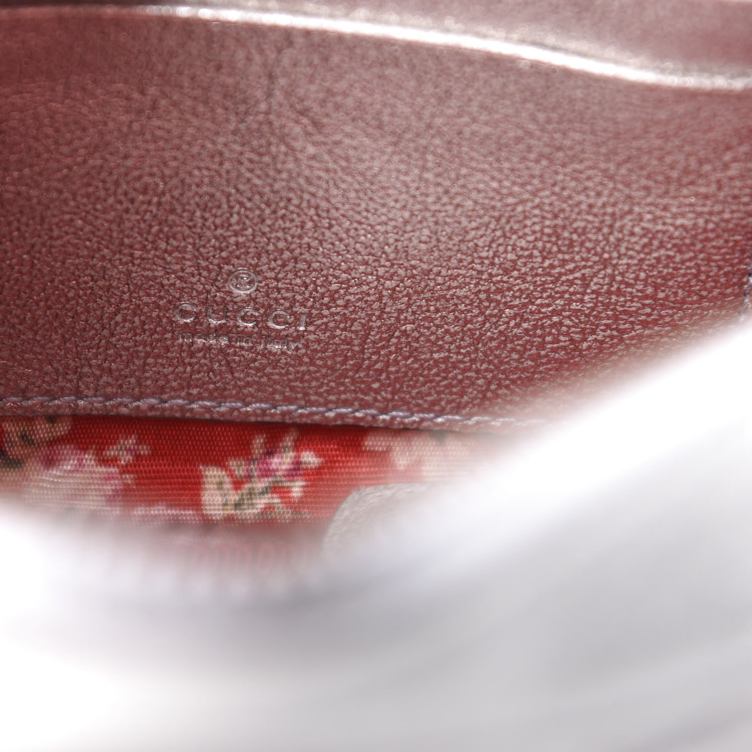 Gucci Laminated Nappa Web Trapuntata Mini GG Shoulder Bag Argento 6 of 12