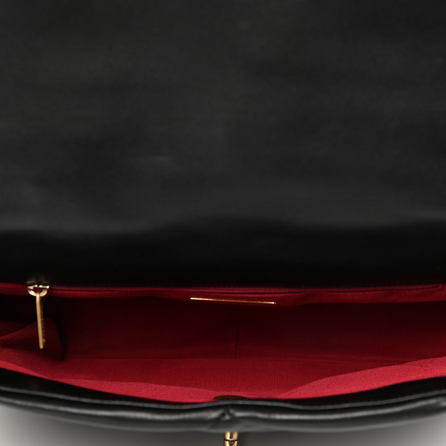 Lambskin Quilted Large Chanel 19 Flap Black