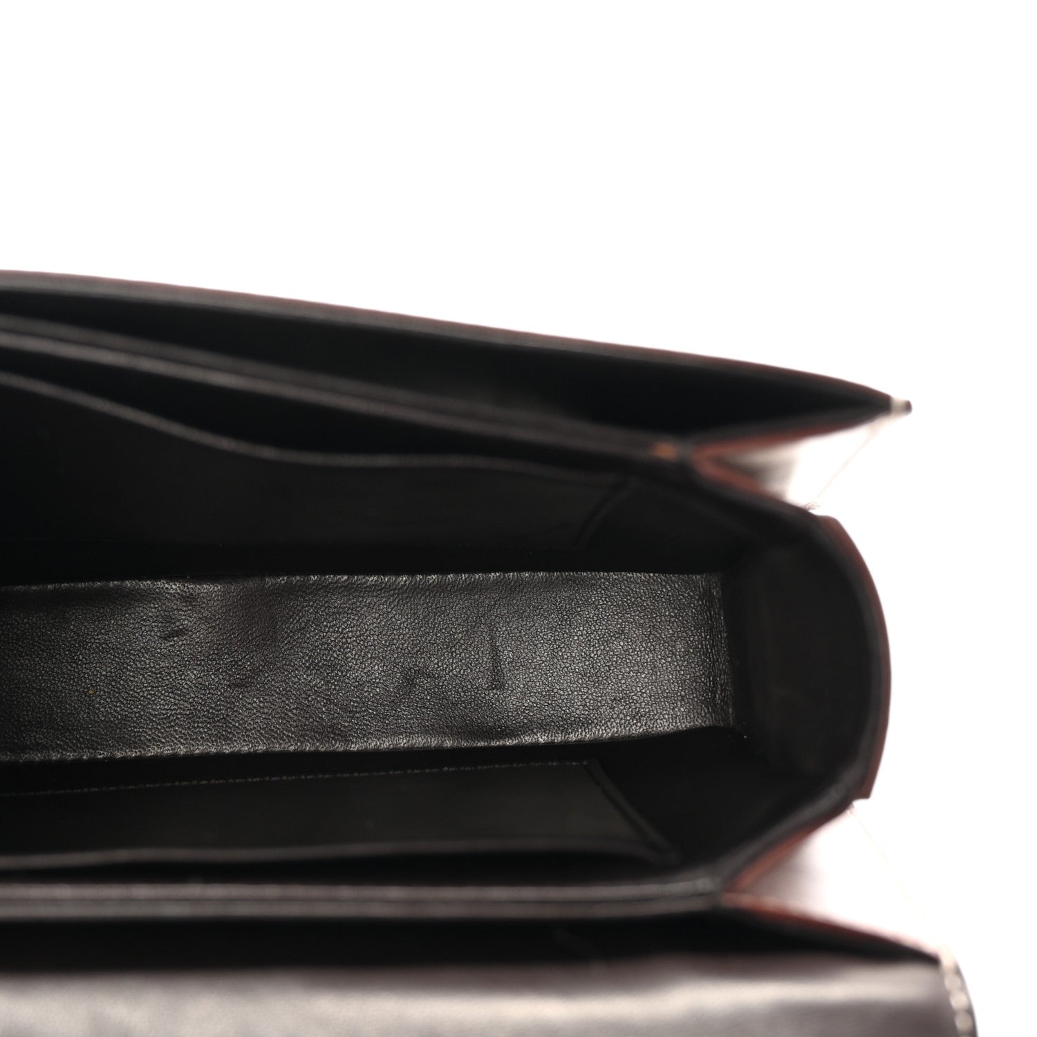 The Row Polished Saddle Calfskin The Sofia 8.75 Crossbody Cherry Wood 5 of 9