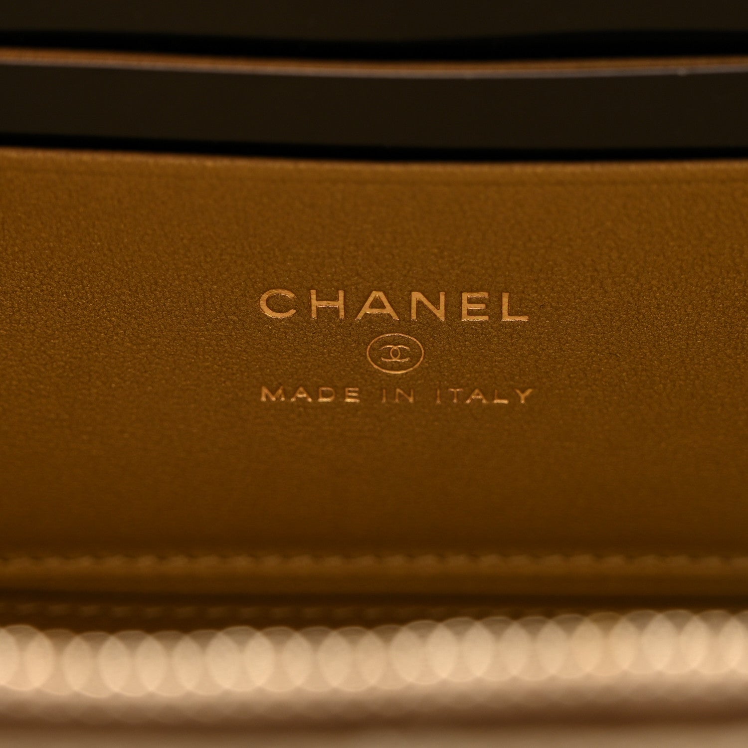 Chanel Metallic Lambskin Quilted Small CC Dynasty Vanity Case With Chain Gold 6 of 10