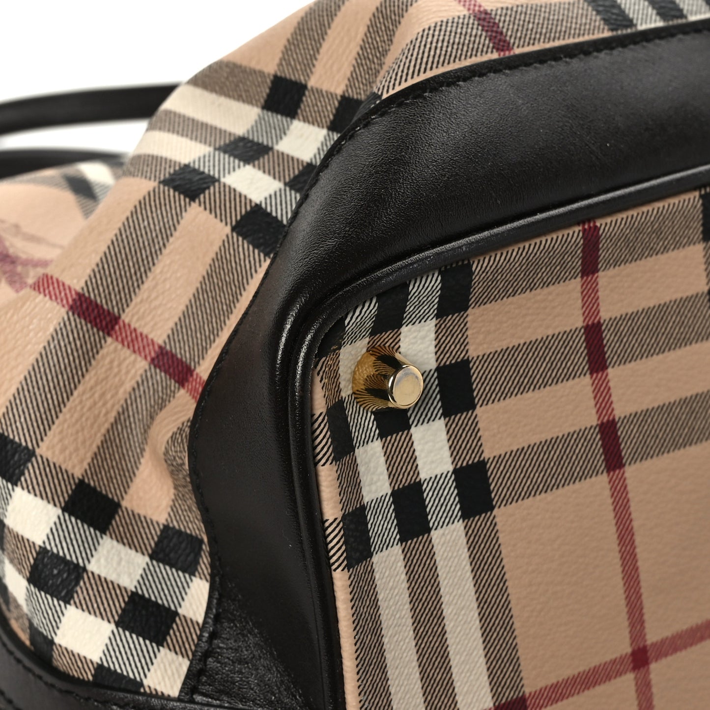 Haymarket Check Medium Golderton Tote Chocolate