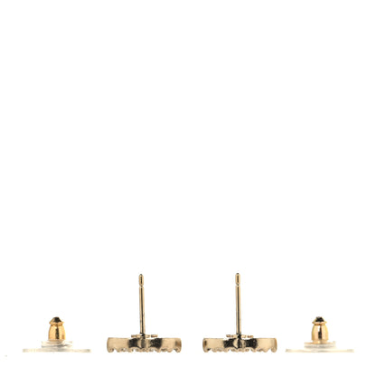 Chanel Crystal CC Earrings Gold 3 of 5