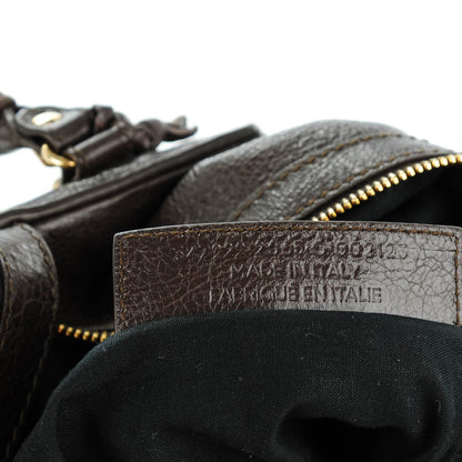 Balenciaga Agneau Giant 12 Gold Hardware Zip Traveler Backpack Charbon 7 of 7