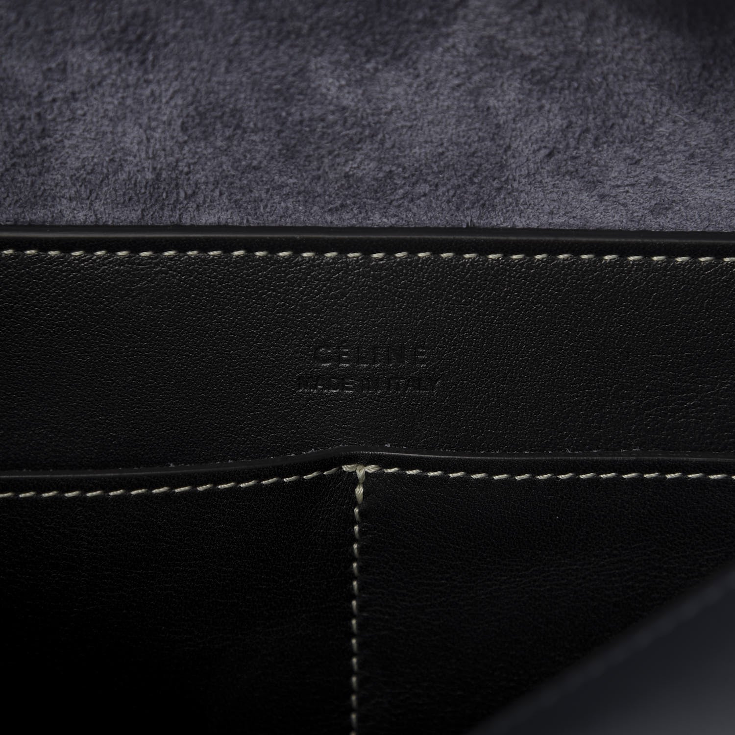 Celine Lambskin Small Soft Cube Satchel Navy 8 of 8