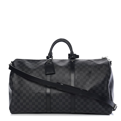 Louis Vuitton Damier Graphite Keepall Bandouliere 55 1 of 9