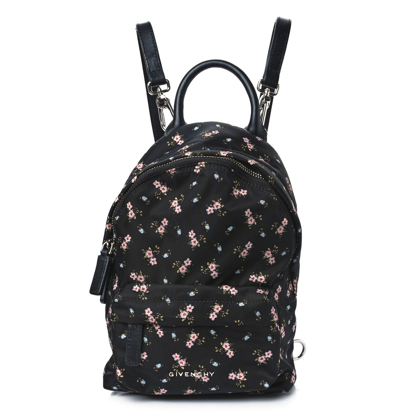 Tech Twill Nylon Hibiscus Print Nano Backpack Multicolor