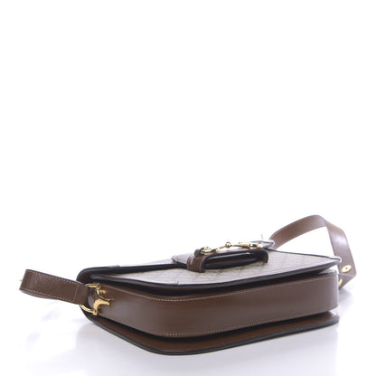 Gucci GG Supreme Monogram Horsebit 1955 Shoulder Bag Beige Brown Sugar 4 of 10