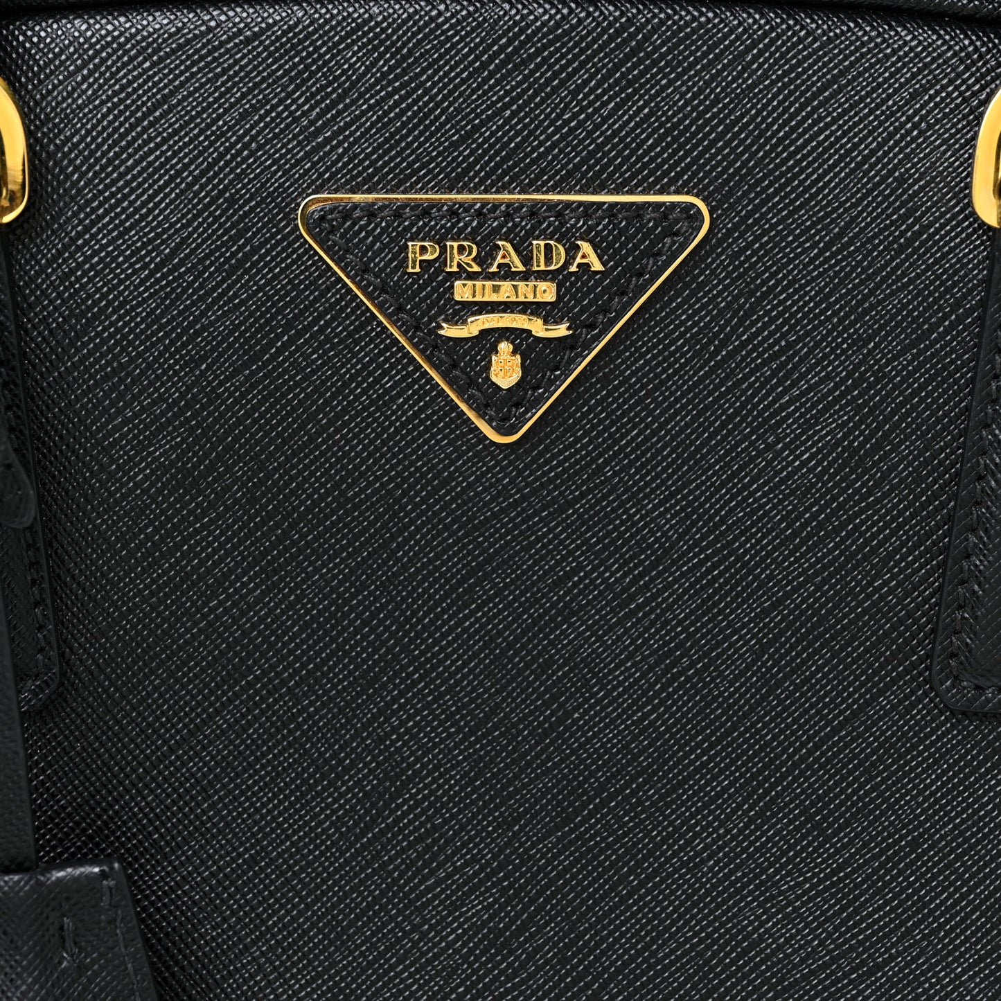 Saffiano Lux Bowling Bag Black