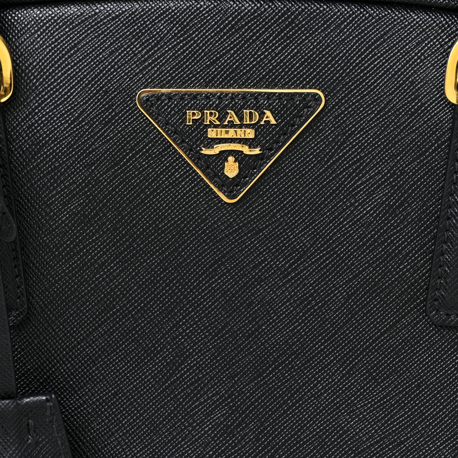 Prada Saffiano Lux Bowling Bag Black 7 of 15
