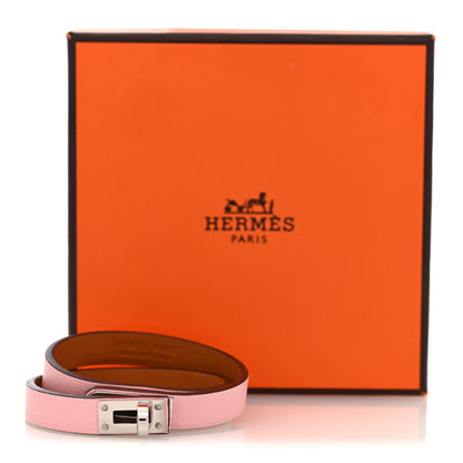 Hermes Swift Mini Kelly Double Tour Bracelet Rose Sakura 6 of 6
