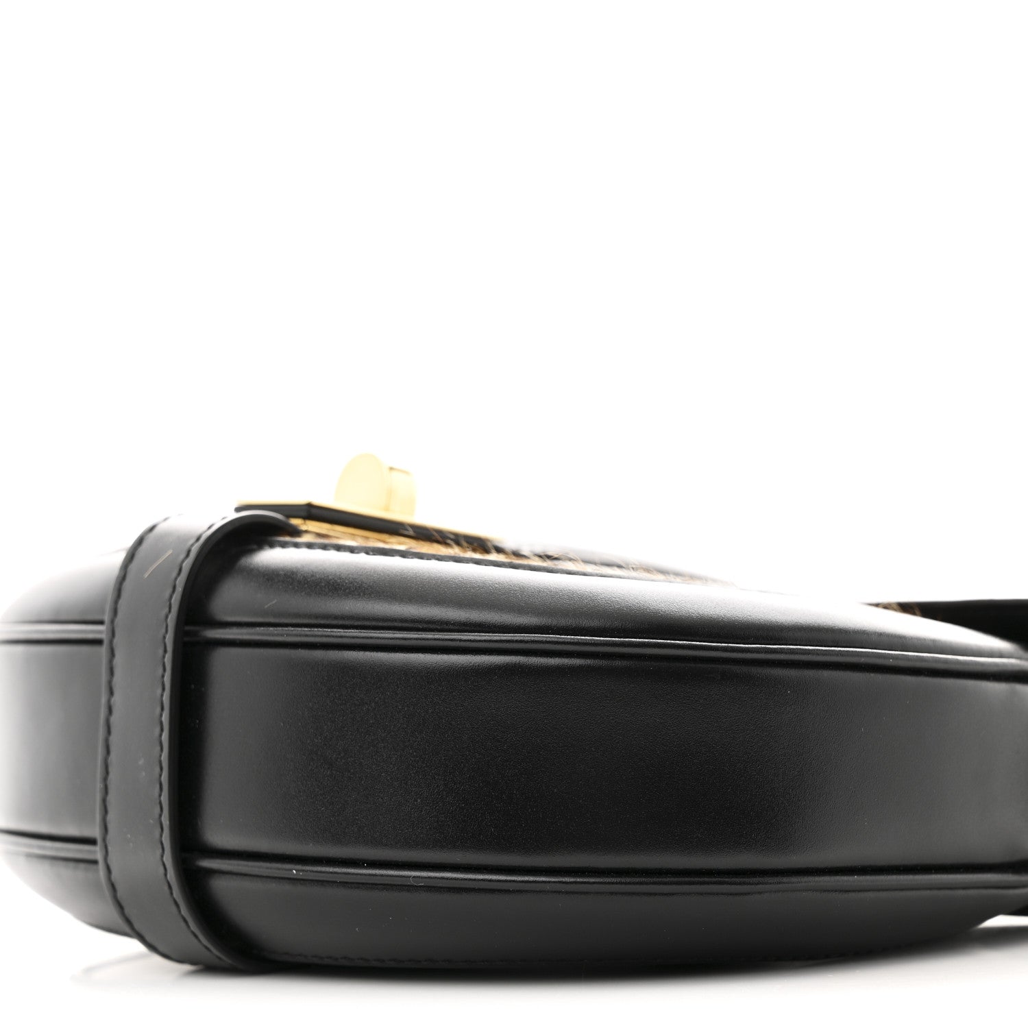 Celine Pony Hair Calfskin Leopard Print Besace 16 Black Naturals 10 of 10