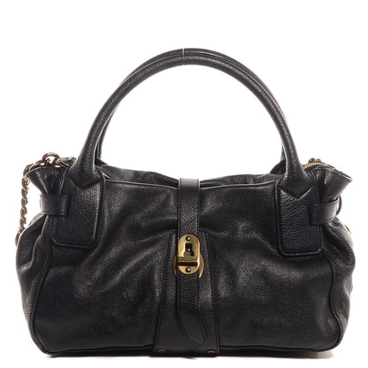 Burberry Buffalo Leather East West Tote Black 1 of 11