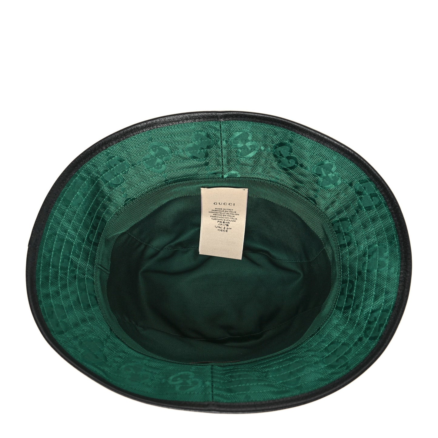 Econyl Nylon Monogram Off The Grid Will Bucket Hat XL Scrabble Green Black