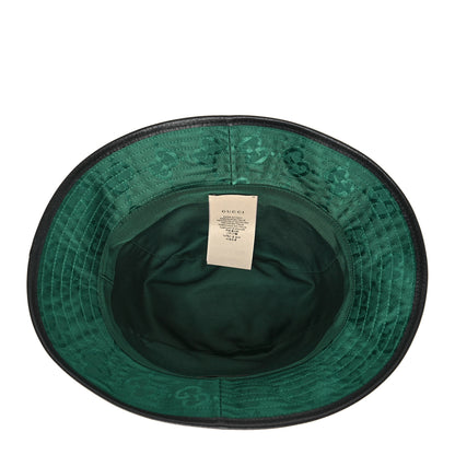 Gucci Econyl Nylon Monogram Off The Grid Will Bucket Hat XL Scrabble Green Black 6 of 9