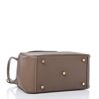 Hermes Taurillon Clemence Lindy 26 Etoupe 4 of 11