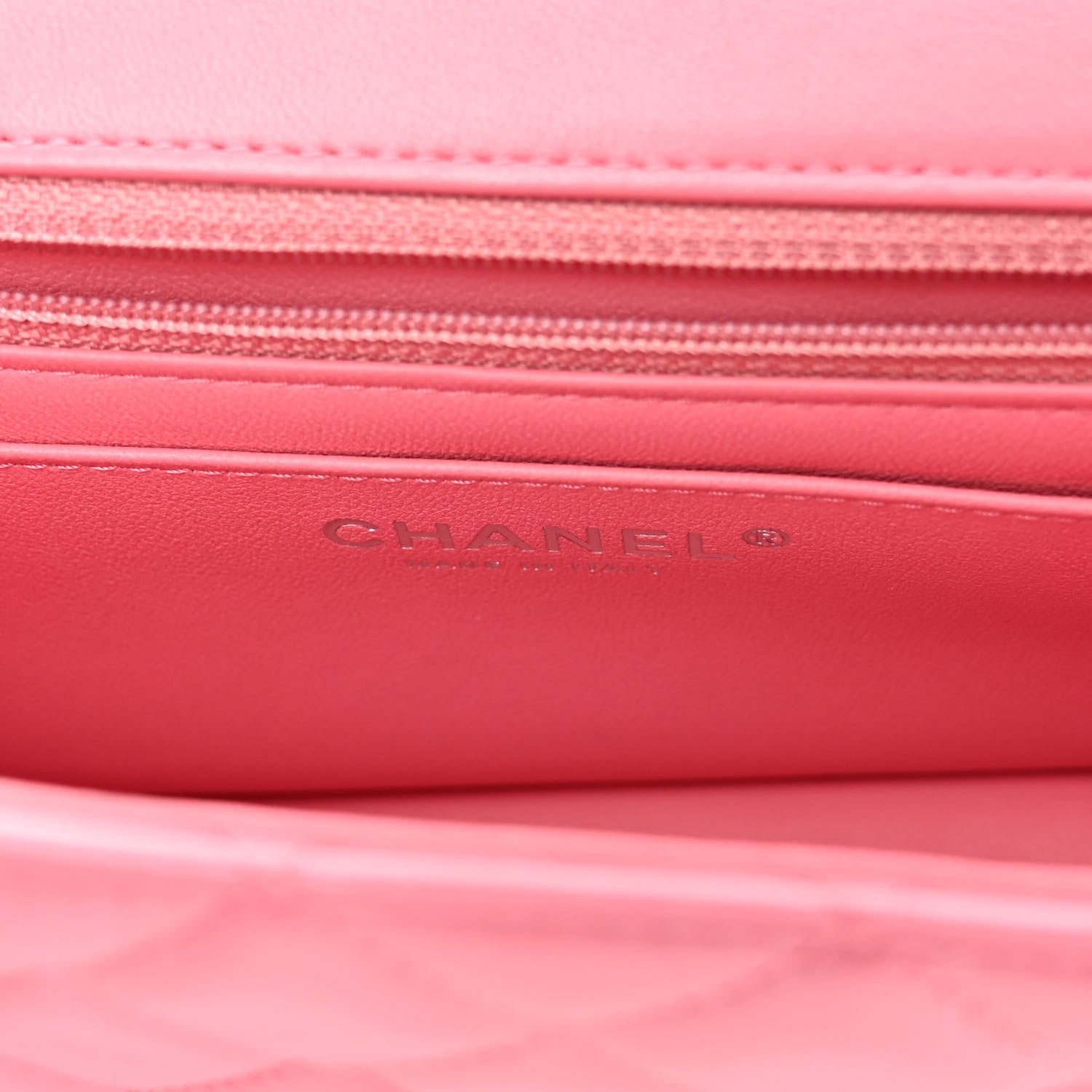 Chanel Lambskin Quilted Mini Rectangular Flap Pink 6 of 10