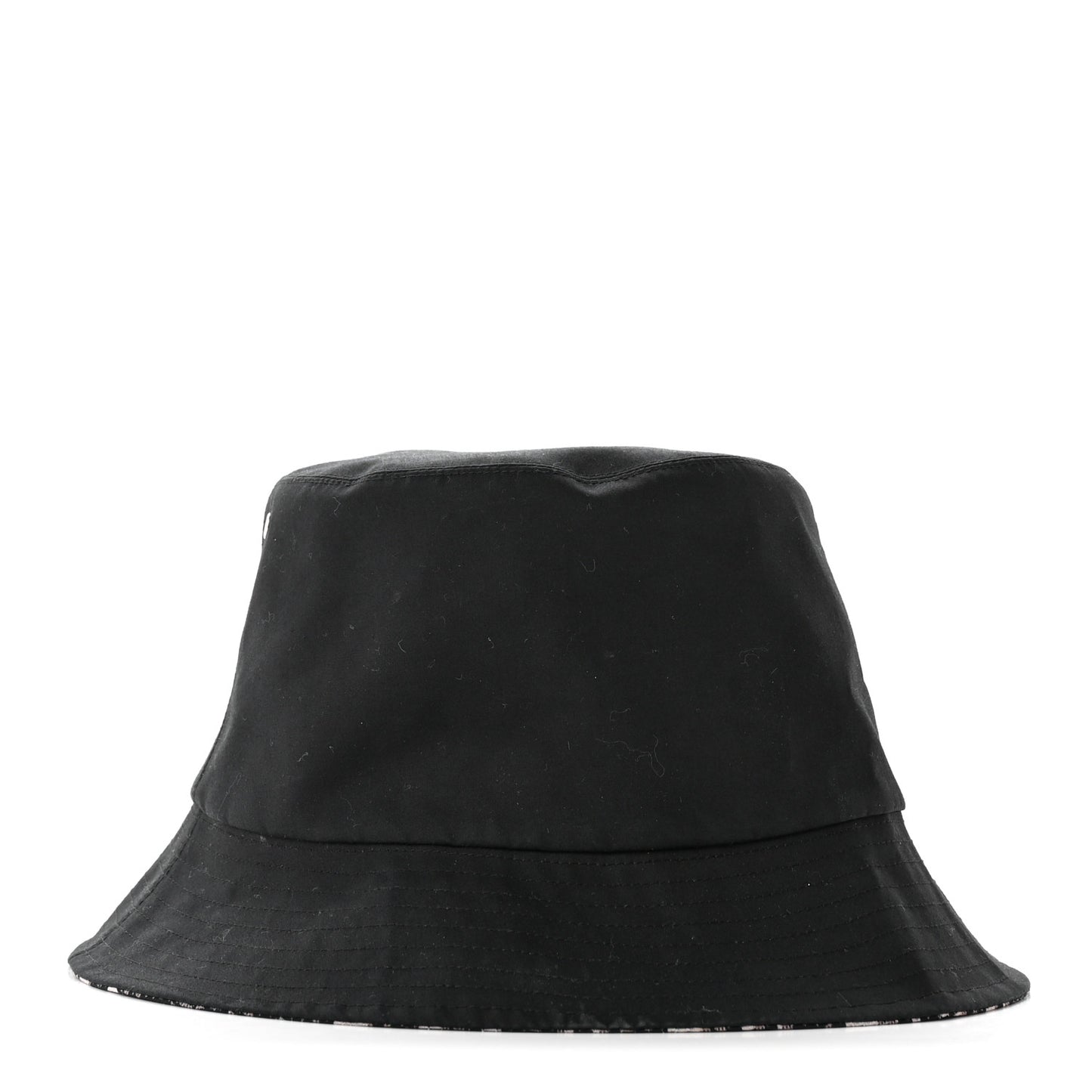 Oblique Reversible Teddy-D Brim Bucket Hat Black