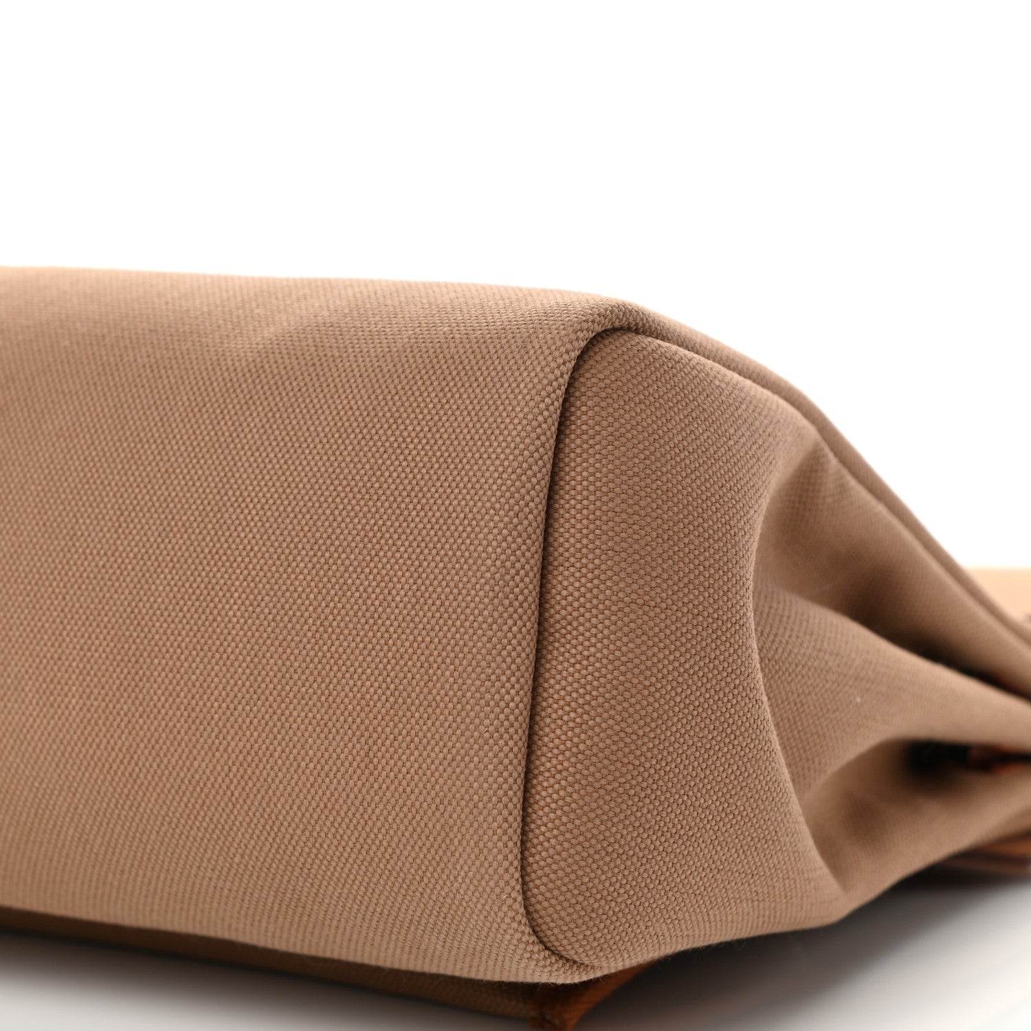 Hermes Military Toile Vache Hunter Herbag Zip Retourne 31 PM Chai Fauve Naturel Cuivre 9 of 9
