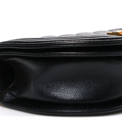 Chanel Caviar Quilted Small Boy Messenger Bag Black 9 of 10