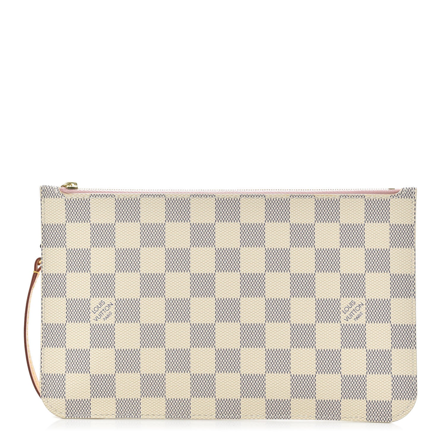 Louis Vuitton Damier Azur Neverfull MM GM Pochette Rose Ballerine 1 of 7