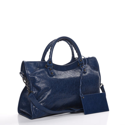 Balenciaga Agneau Classic Hardware City Bleu Mineral 4 of 8