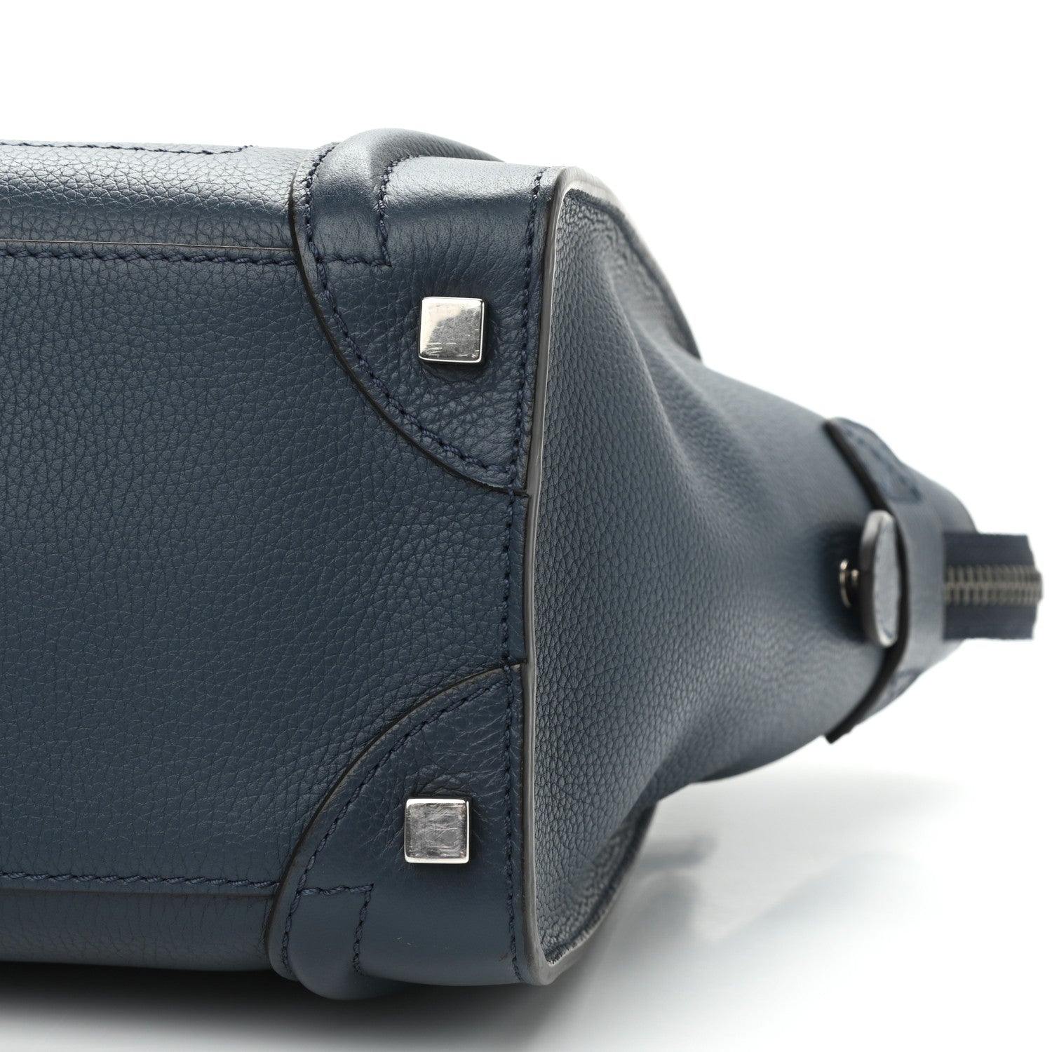 Celine Drummed Calfskin Micro Luggage Orage 10 of 10