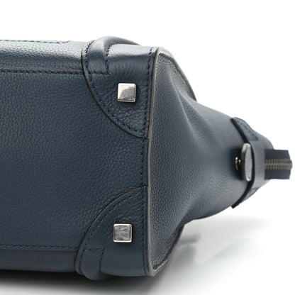 Celine Drummed Calfskin Micro Luggage Orage 10 of 10