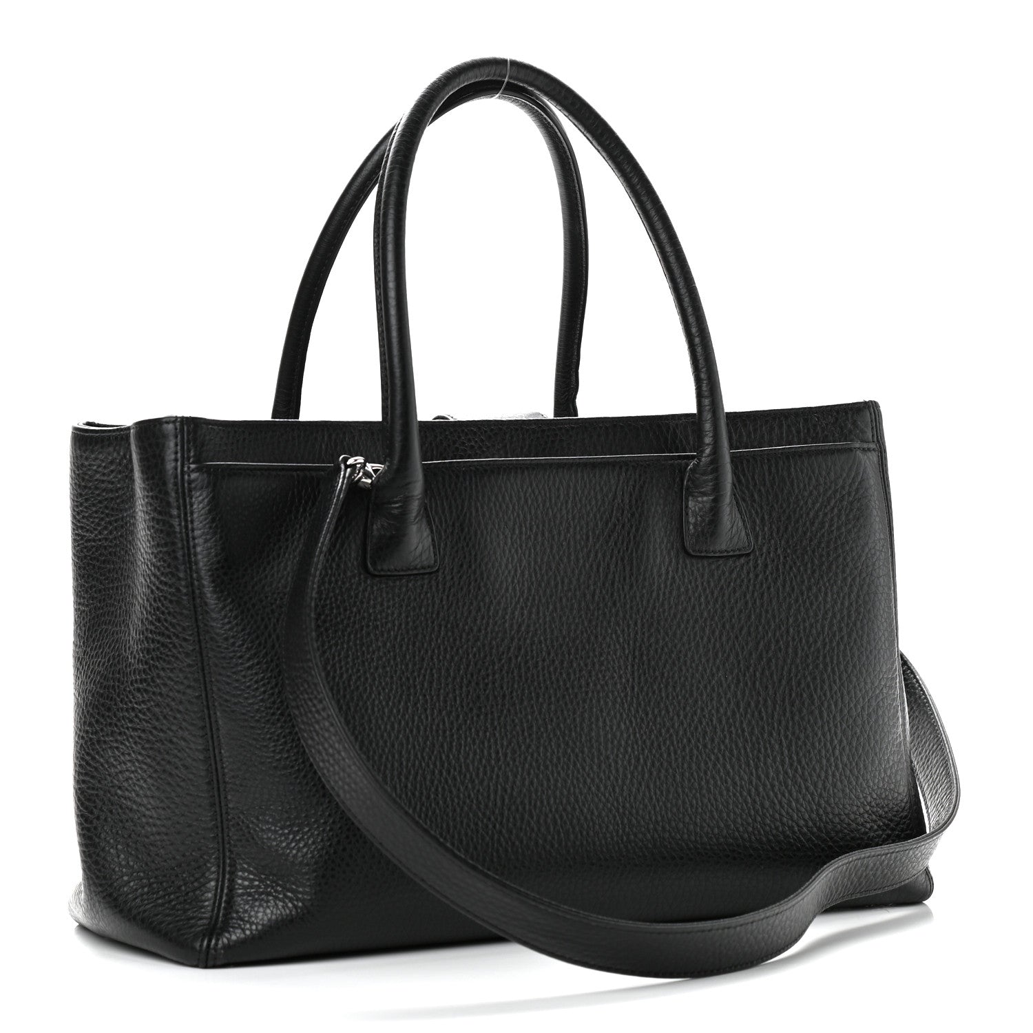 Chanel Calfskin Cerf Executive Shopper Tote Black 4 of 10