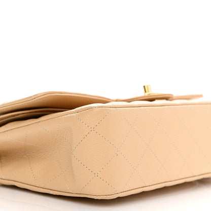 Chanel Caviar Quilted Medium Double Flap Beige 9 of 11