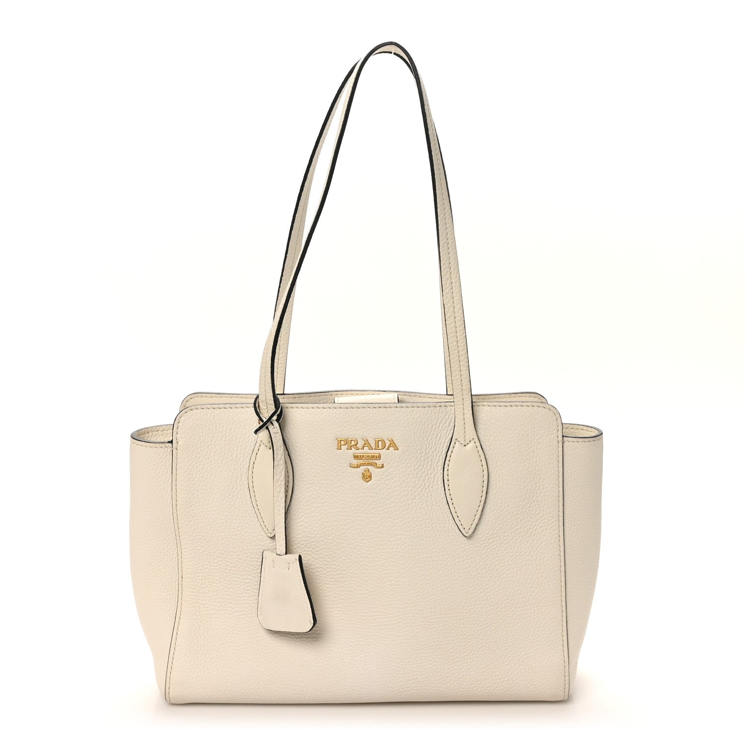 Prada Vitello Phenix Tote White 1 of 9