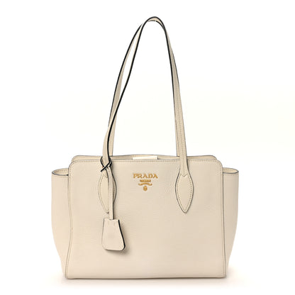 Prada Vitello Phenix Tote White 1 of 9