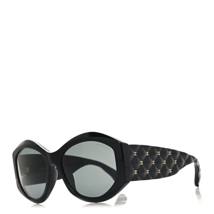 Chanel Acetate Quilted CC Sunglasses 5486-A Black 1 of 7