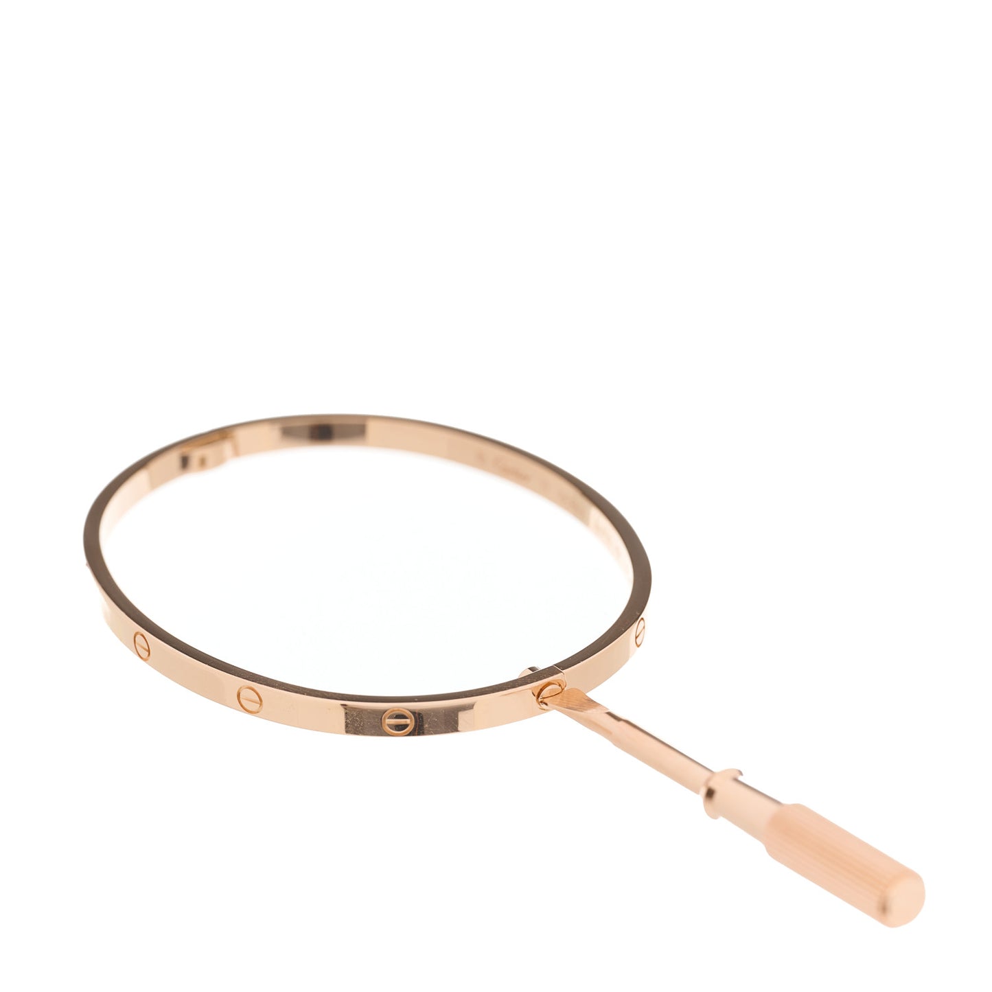 18K Pink Gold Small LOVE Bracelet 17