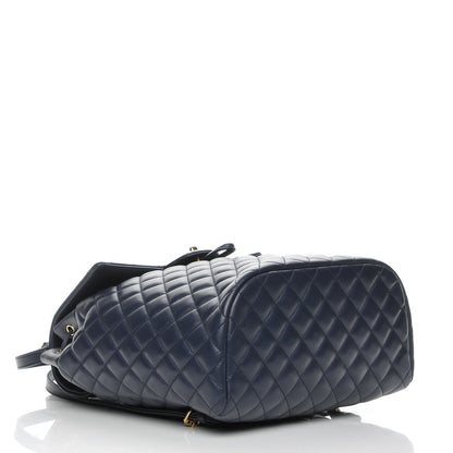 Chanel Calfskin Quilted Large Urban Spirit Backpack Navy 4 of 9