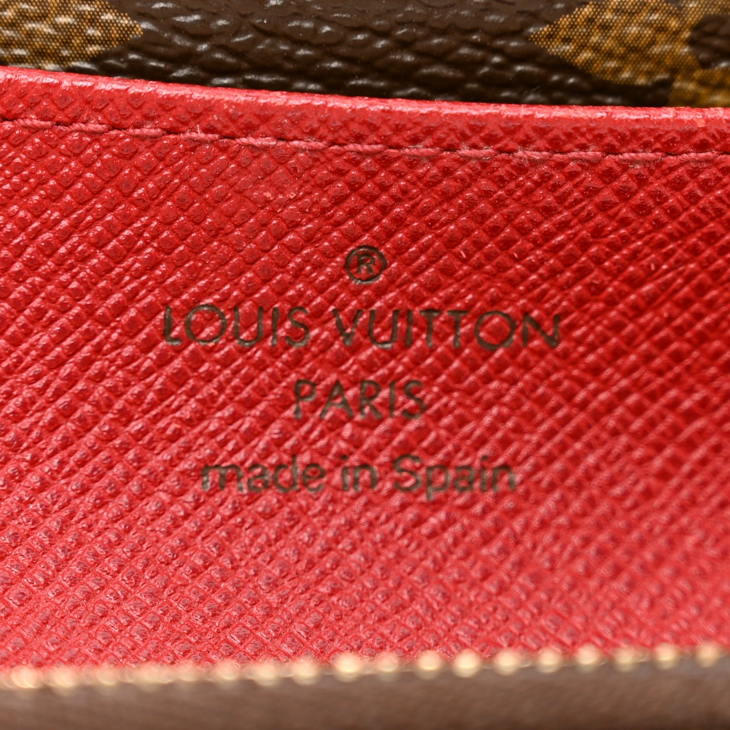 Monogram Emilie Wallet Rouge