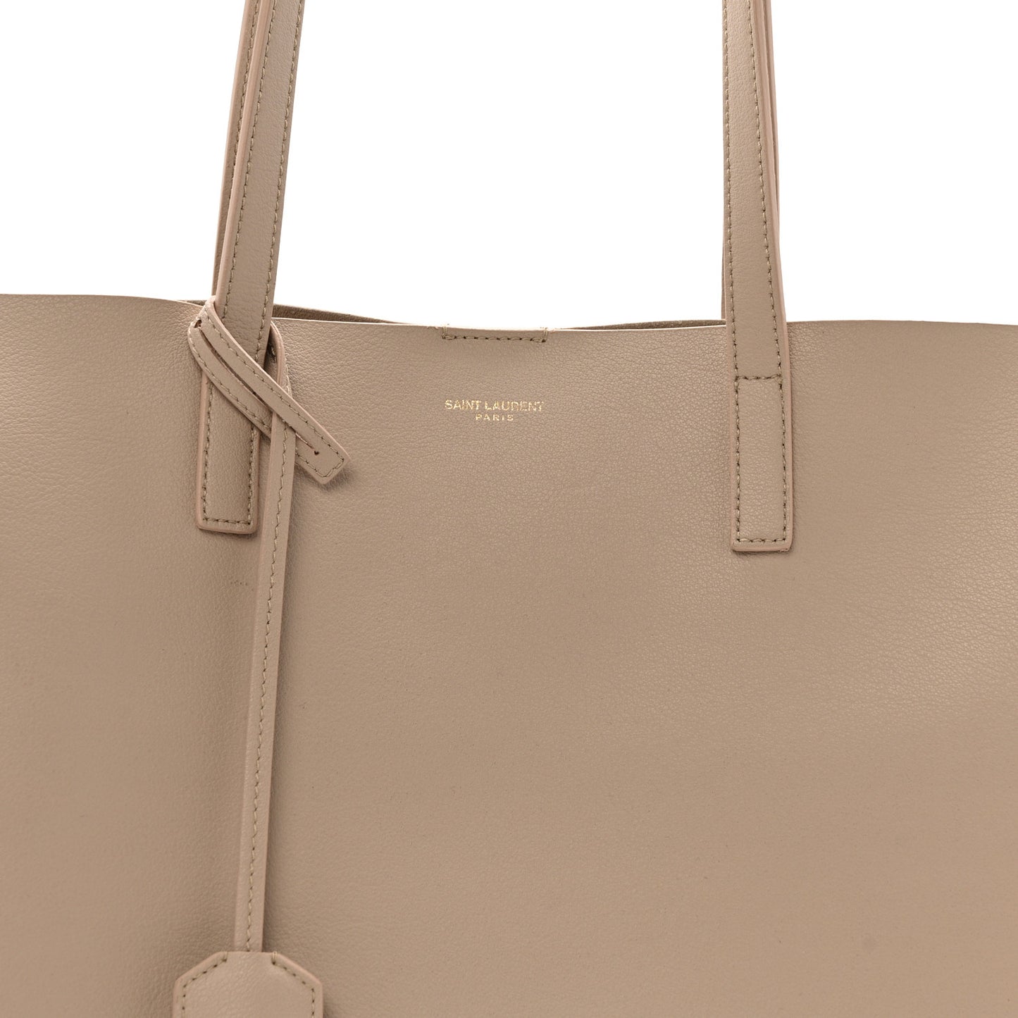 Calfskin Large Shopping Tote Dark Beige