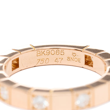 Cartier 18K Pink Gold Diamond Lanieres Half Eternity Band Ring 47 4 4 of 4